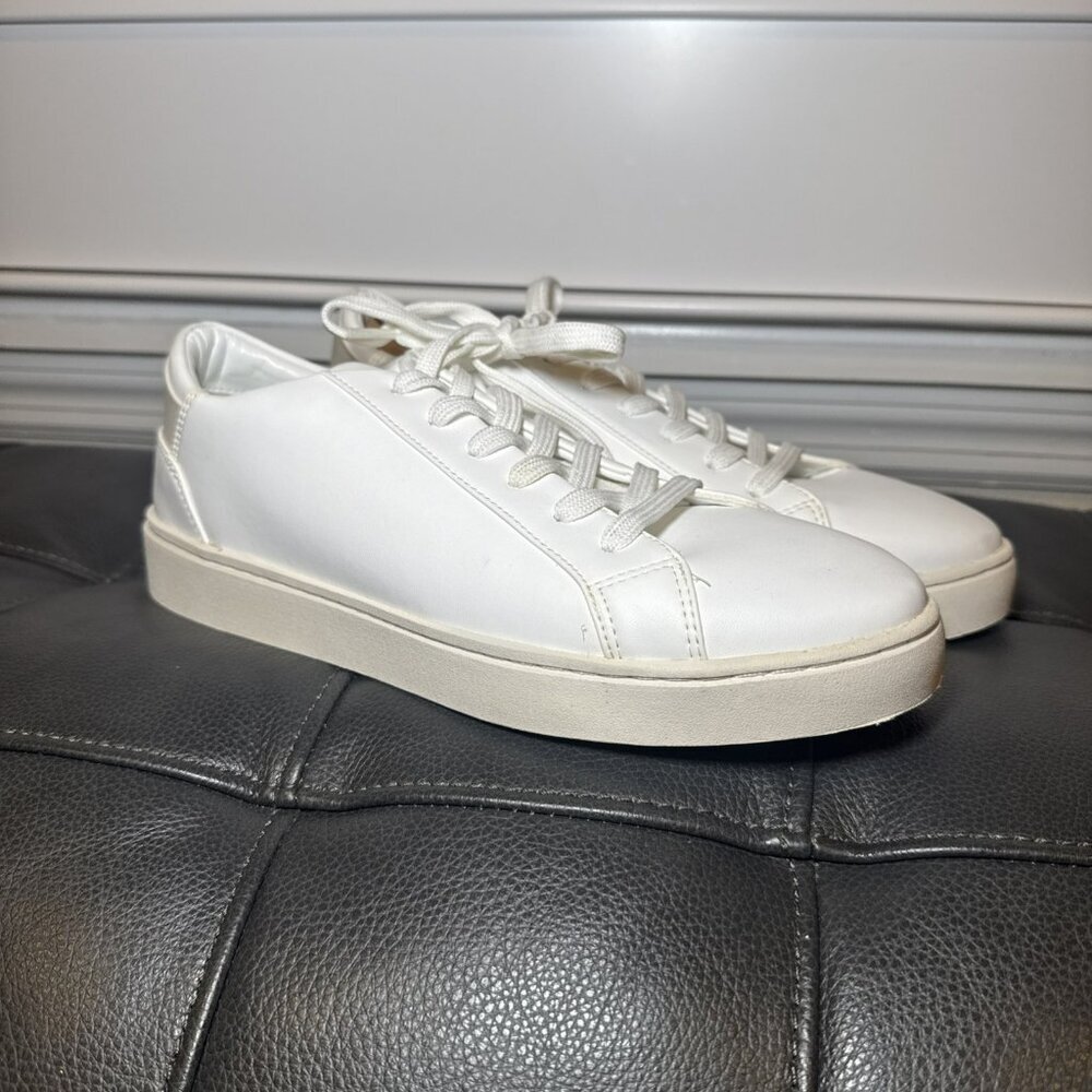 Thousand Fell Lace Up White Eco Recycled Tennis Shoes Women Size 9